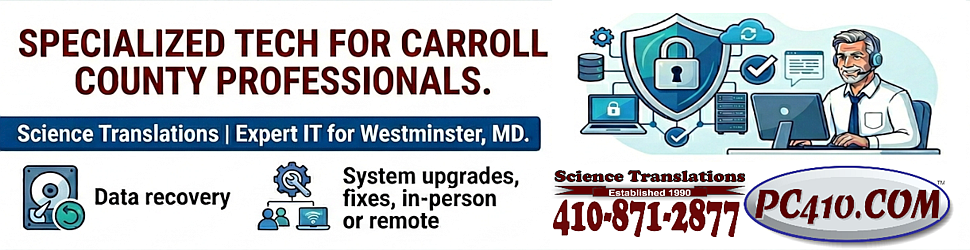 Carroll County Maryland PC repairs